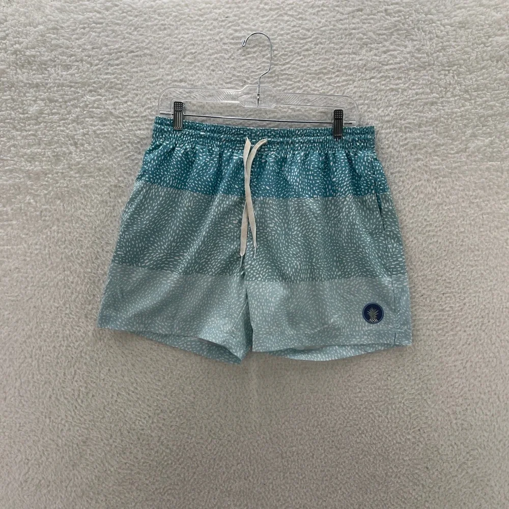Chubbies Swim Trunks Mens L Blue 5.5